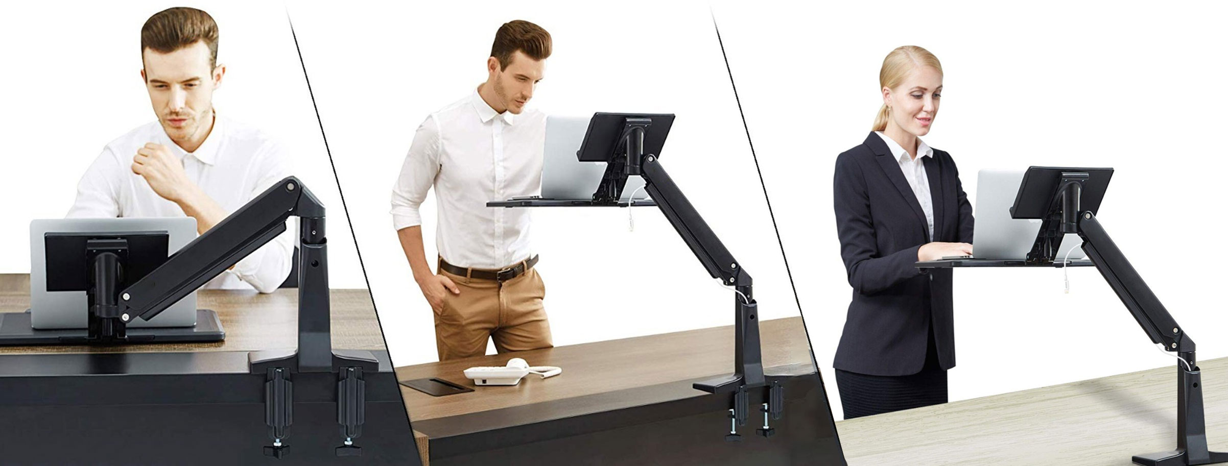 Base de escritorio para trabajar ergonomicamente en el portatil